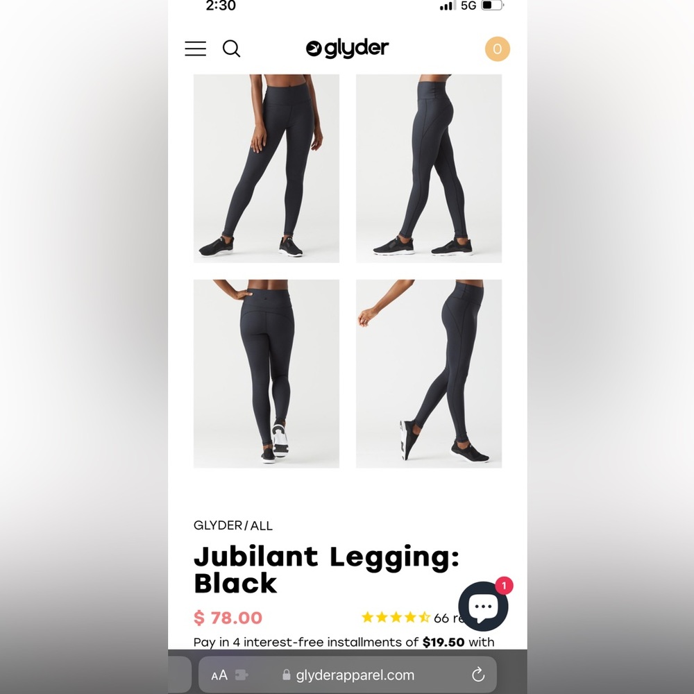 Glyder Jubilant Legging Black